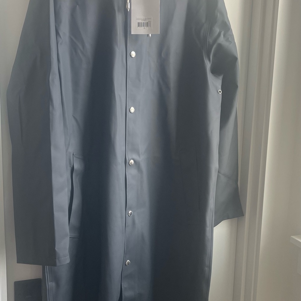 Unisex Gray Raincoat